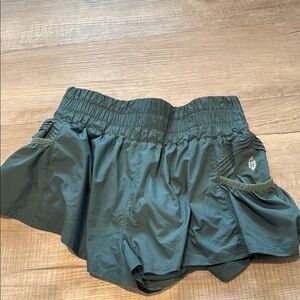 Free People Flirty High-Waisted Running Shorts